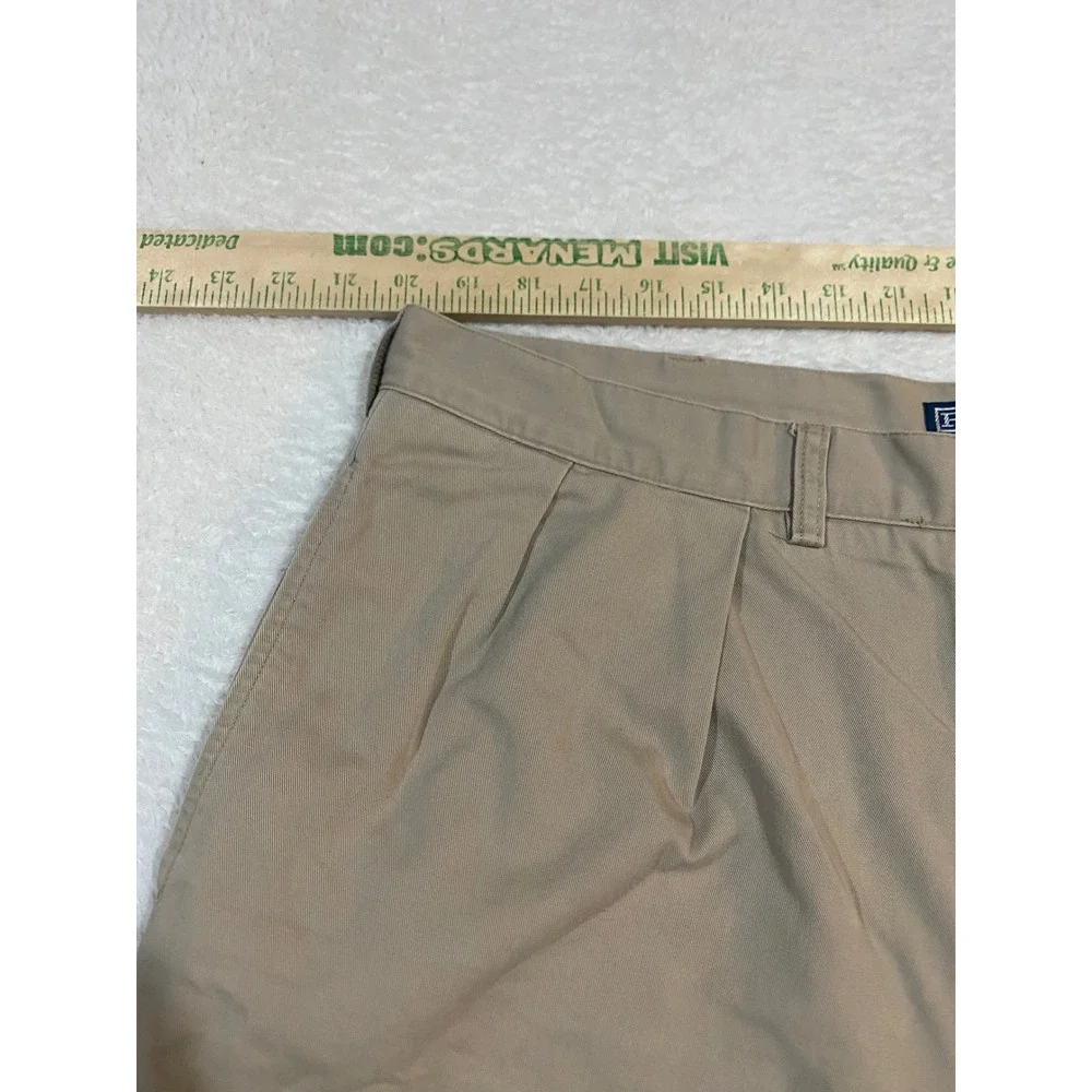 Polo Ralph Lauren Tyler Short Mens 40 Khaki Tan Pleated Chino Cotton Shorts